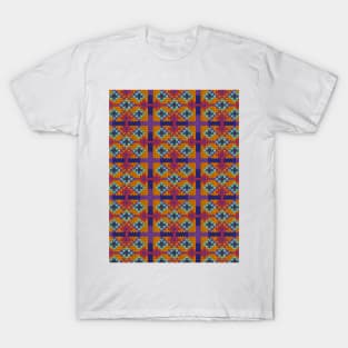 Multi-Color Knitting Pattern T-Shirt